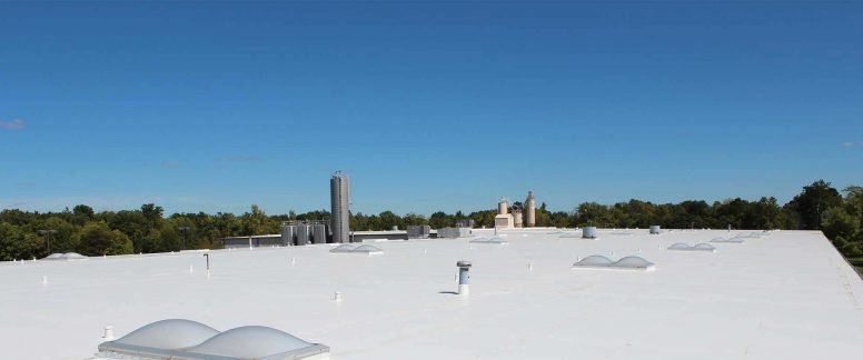 Distribution center TPO re-roof
